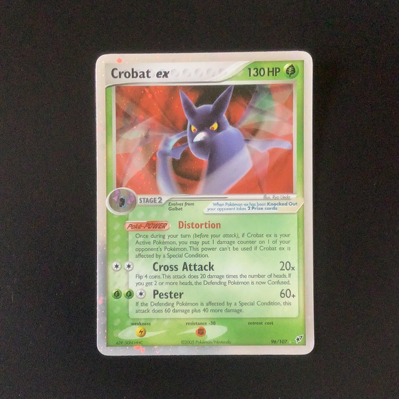 *Pokemon Ex: Deoxys - Crobat Ex - 096/107*U-010995 - Used Ex Rare card