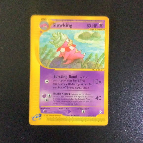 Pokemon Aquapolis - Slowking - 034/147 - As New Rare card