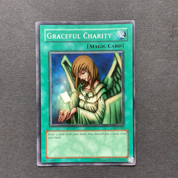 Yu-Gi-Oh Starter Deck Pegasus -  Graceful Charity - SDP-040- used condition card