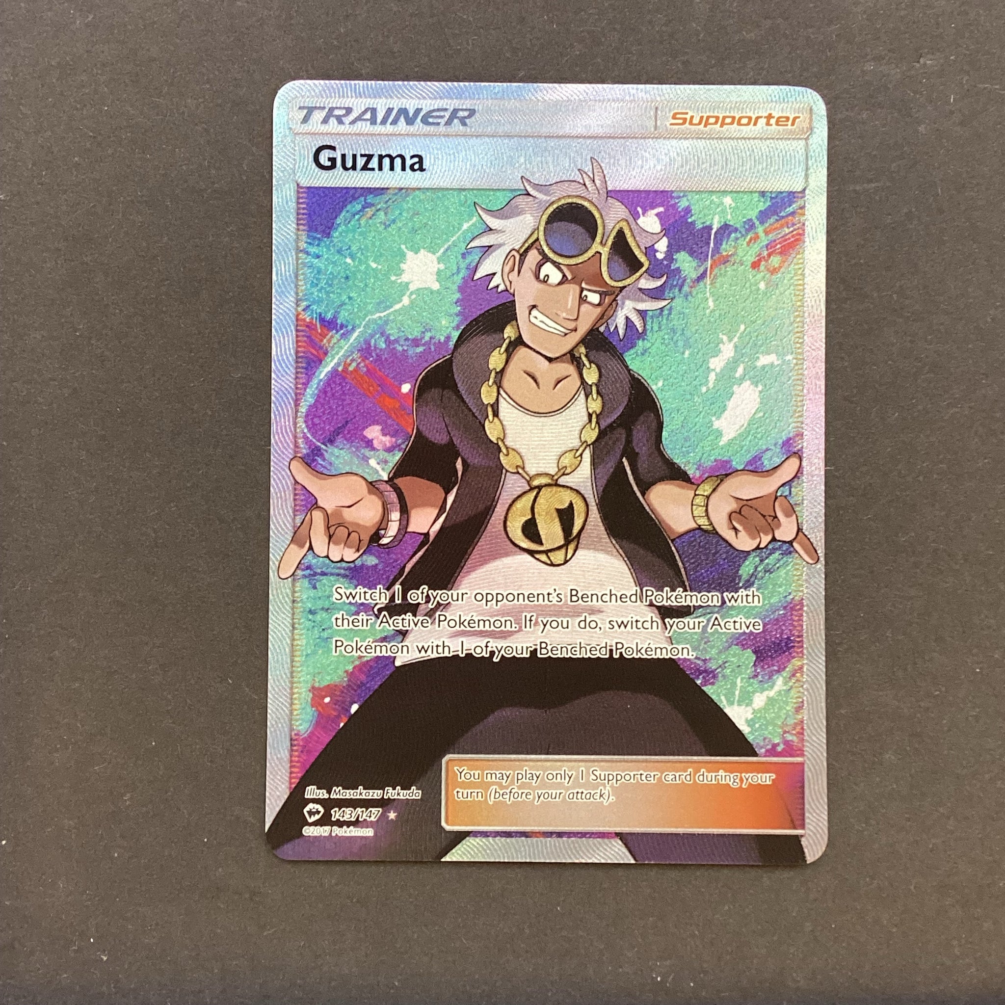Pokemon Sun & Moon Burning Shadows - Guzma - 143/147 - Used Rare Holo Card Empire Pokemon Sun & Moon Burning Shadows - Guzma - 143/147 - Used Rare Holo Card Empire