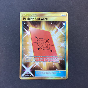 Pokemon Sun & Moon Ultra Prism - Peeking Red Card - 169/156