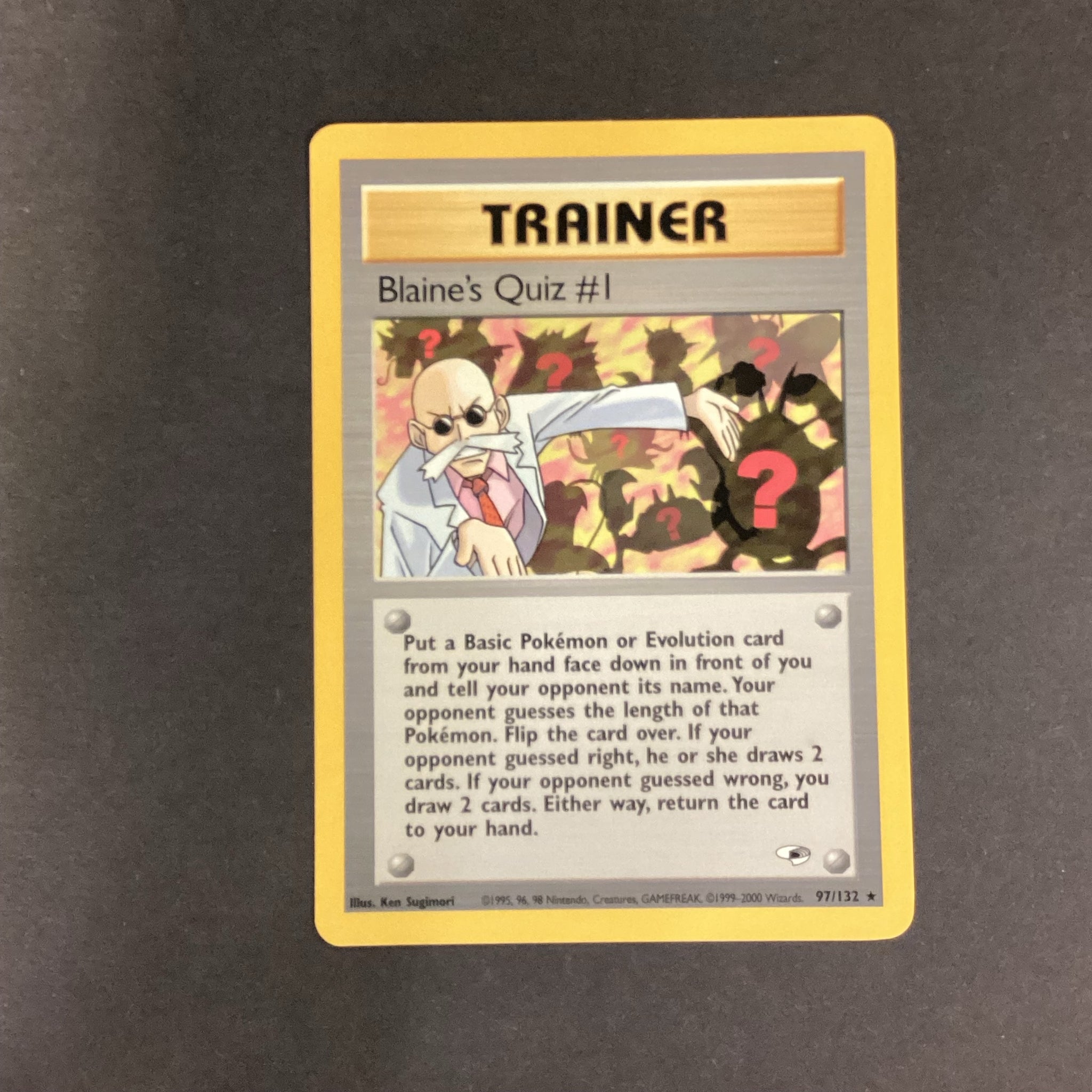 Pokemon Gym Heroes - Blaine's Quiz #1 - 97/132 - Used Rare Card Card Empire Pokemon Gym Heroes - Blaine's Quiz #1 - 97/132 - Used Rare Card Card Empire